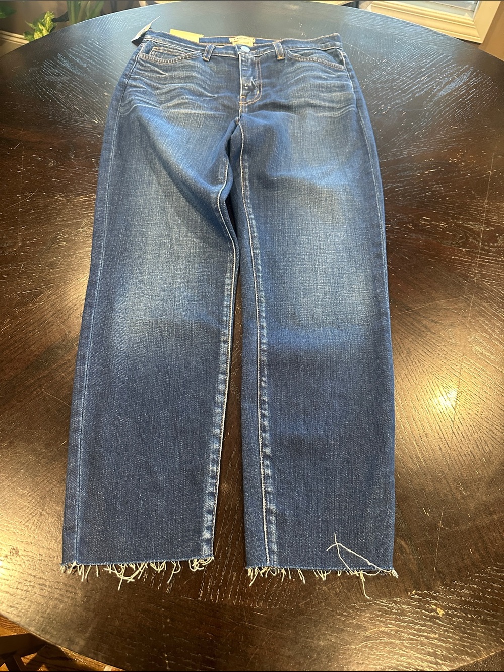 L'AGENCE Dark Wash Blue Women's Jeans French Slim Fit - Picture 8 of 12